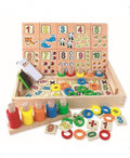 Tabla educativa, Matematica Donuts Number, lemn, multicolor