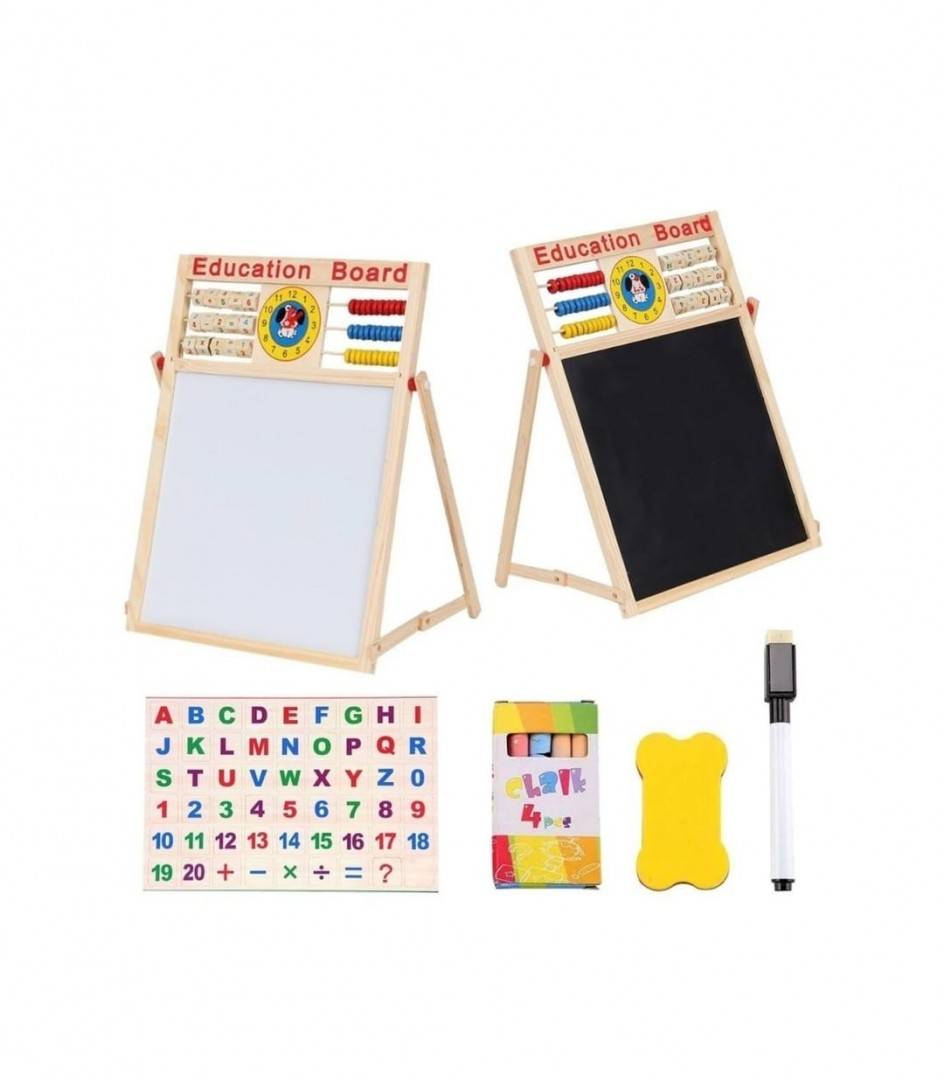 Tabla magnetica copii 5 in 1, multicolor, 44 cm