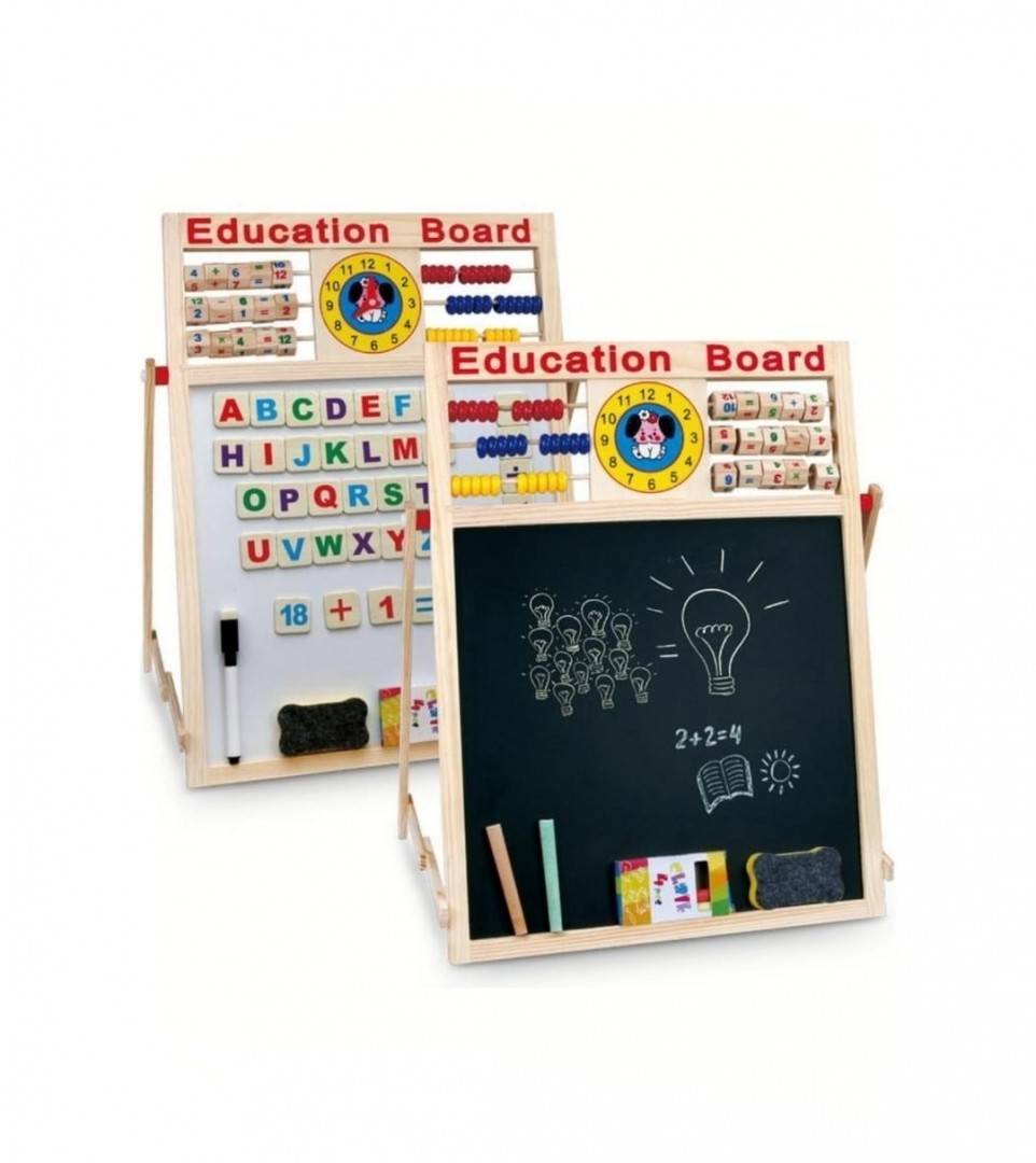 Tabla magnetica copii 5 in 1, multicolor, 65 cm