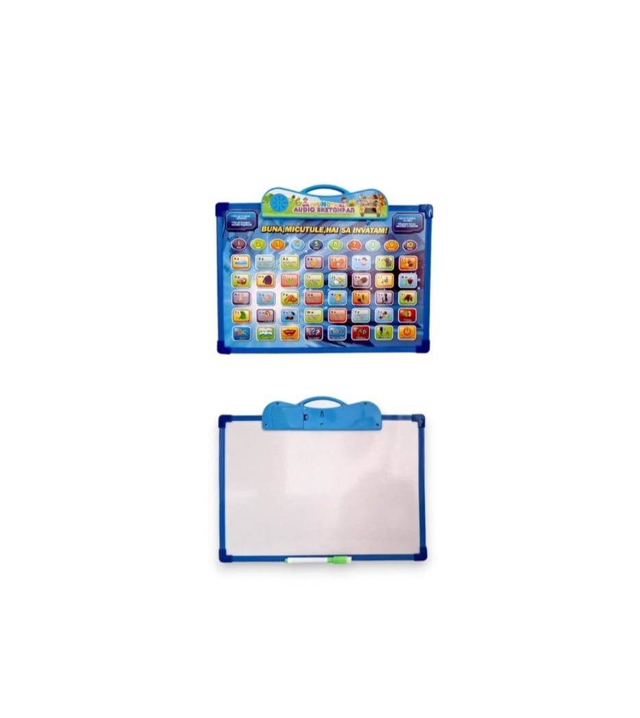 Tableta in limba romana, 2 in 1, cu activitati educative, 39 cm, 12 luni +