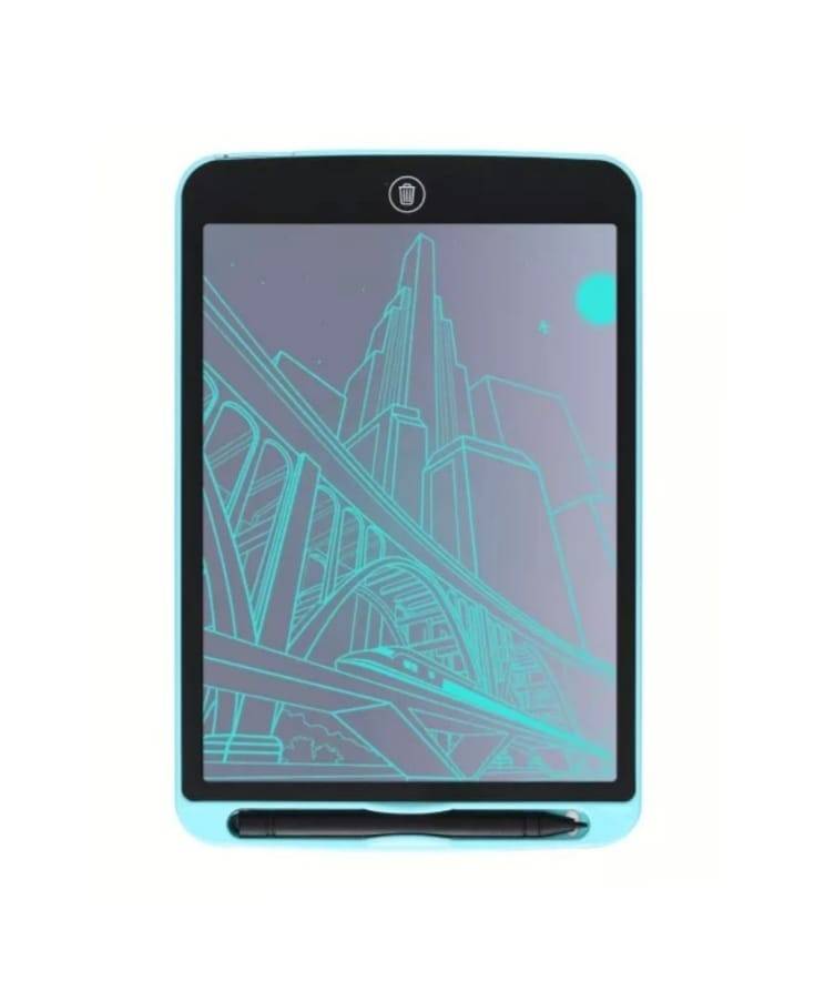 Tableta LCD Distractiva de scris si desenat pentru copii, 10.5 inch , Bleu