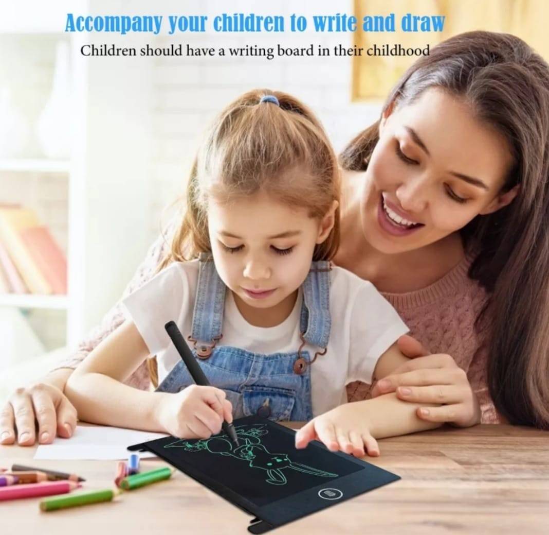 Tableta LCD Distractiva de scris si desenat pentru copii, 10.5 inch , Negru