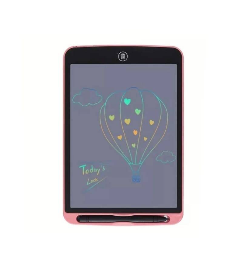 Tableta LCD Distractiva de scris si desenat pentru copii, 10.5 inch , Roz