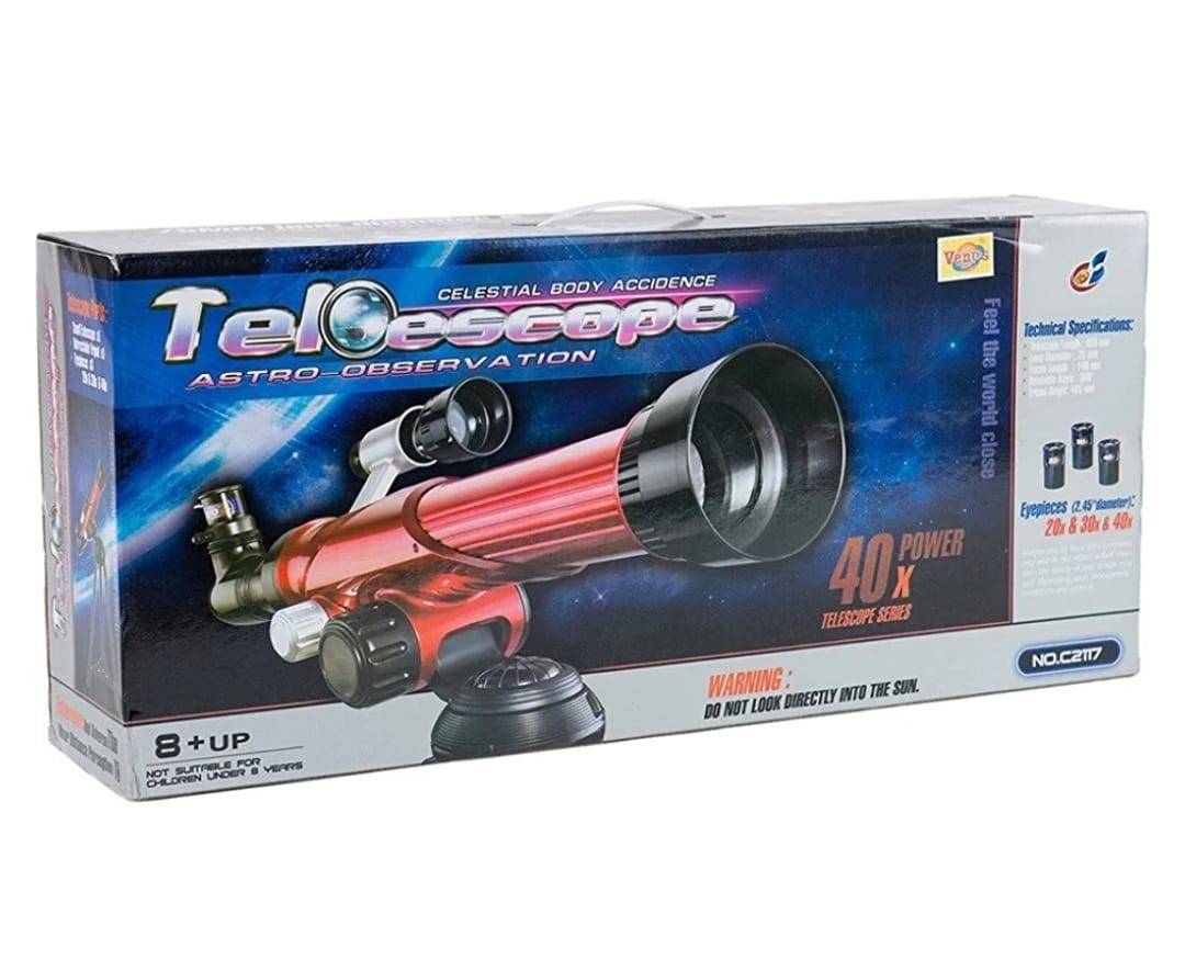 Telescop de observare Astro cu trepied pentru copii, multicolor