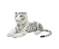 Tigru de plus, realist, alb/negru, 78 cm