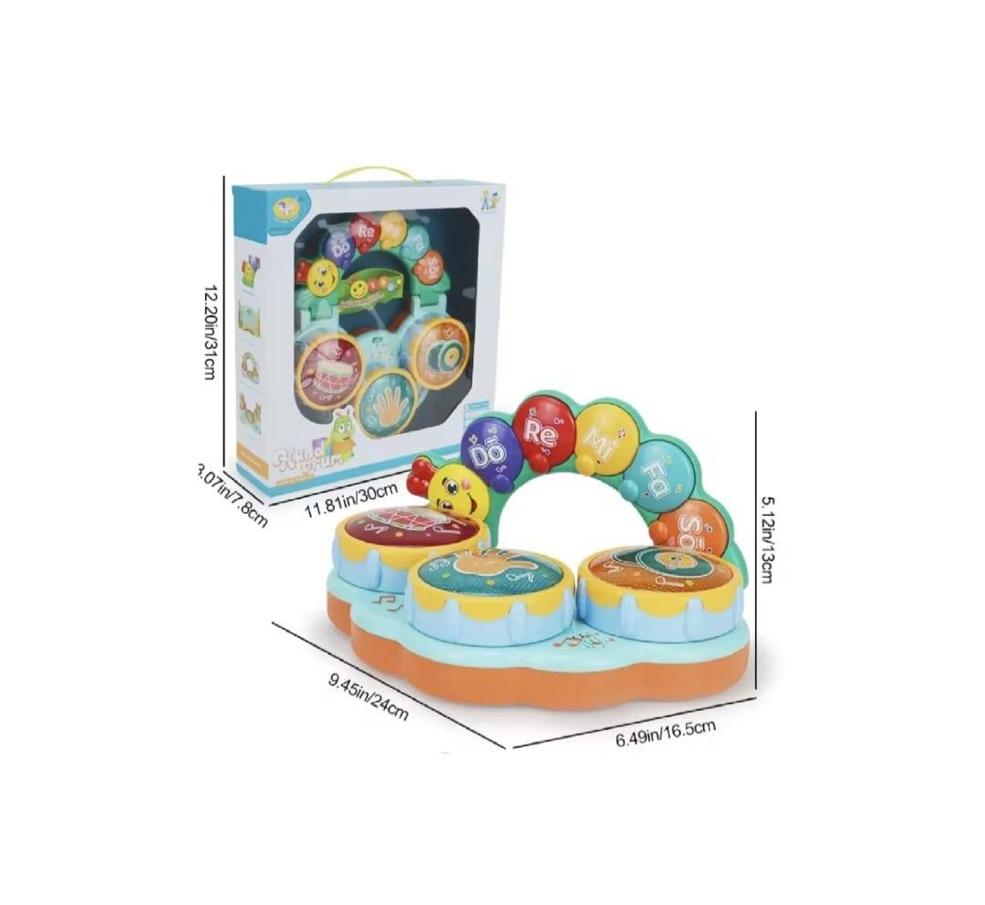 Toba de jucarie interactiva, Omida, multicolor, 24 cm, 12 luni +