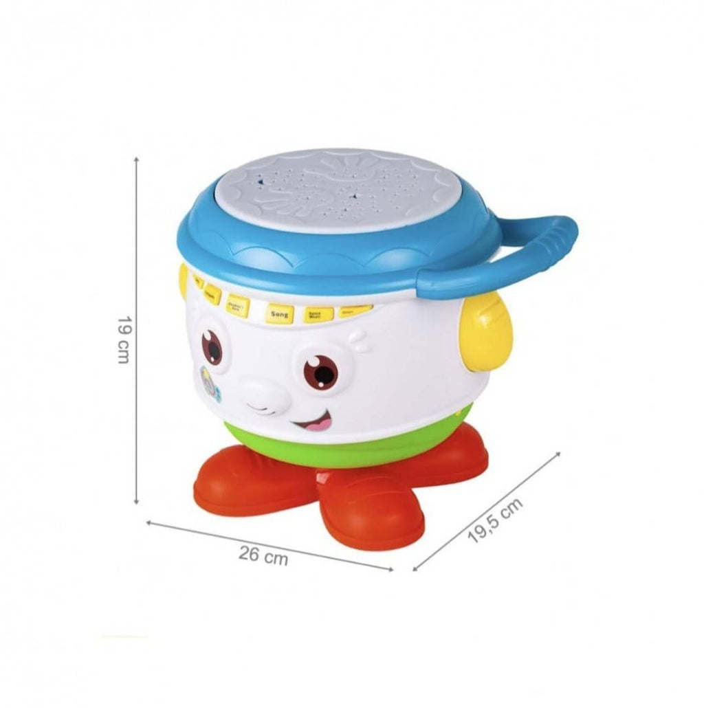 Toba interactiva, muzica, lumini si proiector, multicolor, 26 cm, 18 luni +