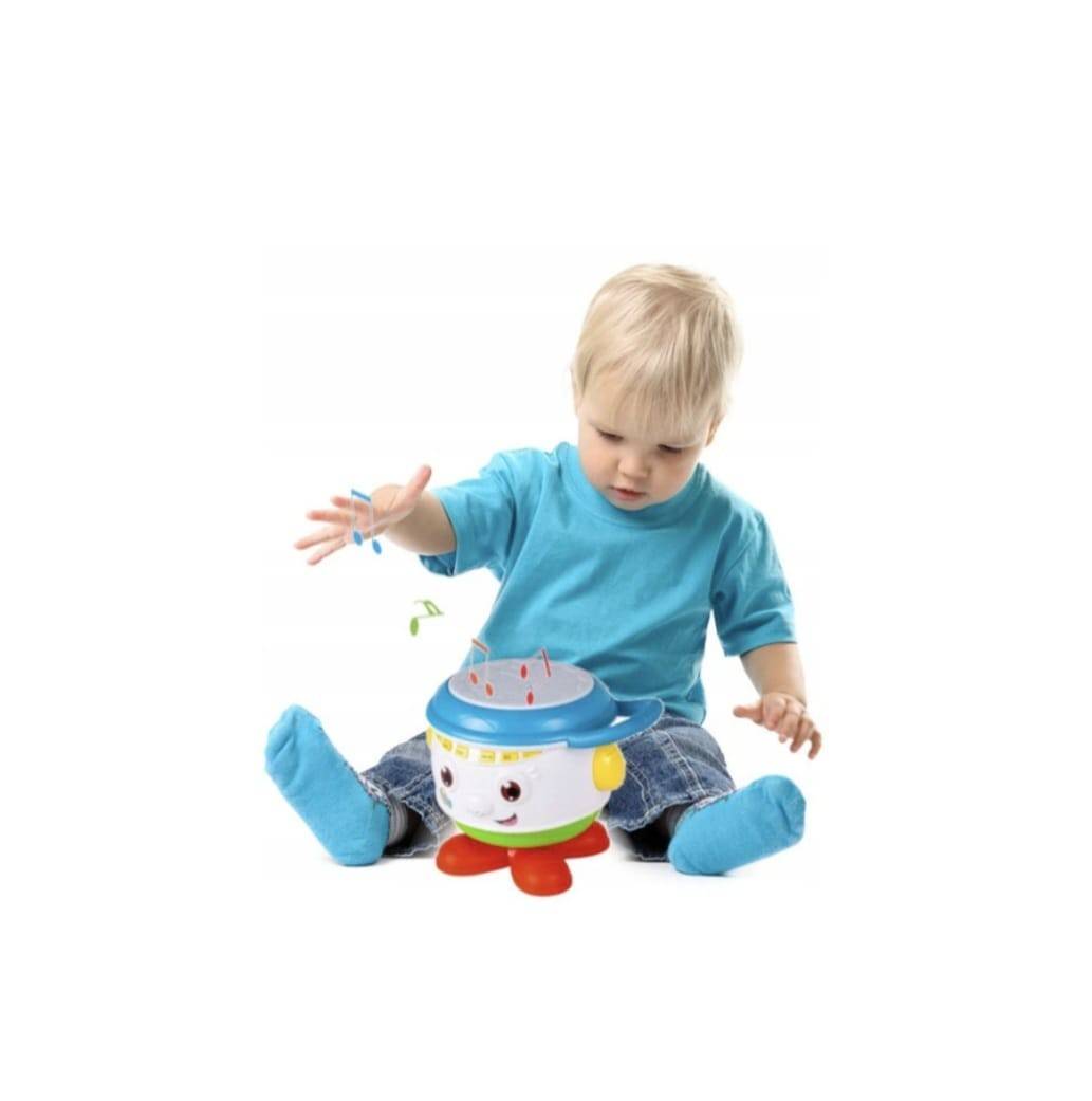 Toba interactiva, muzica, lumini si proiector, multicolor, 26 cm, 18 luni +