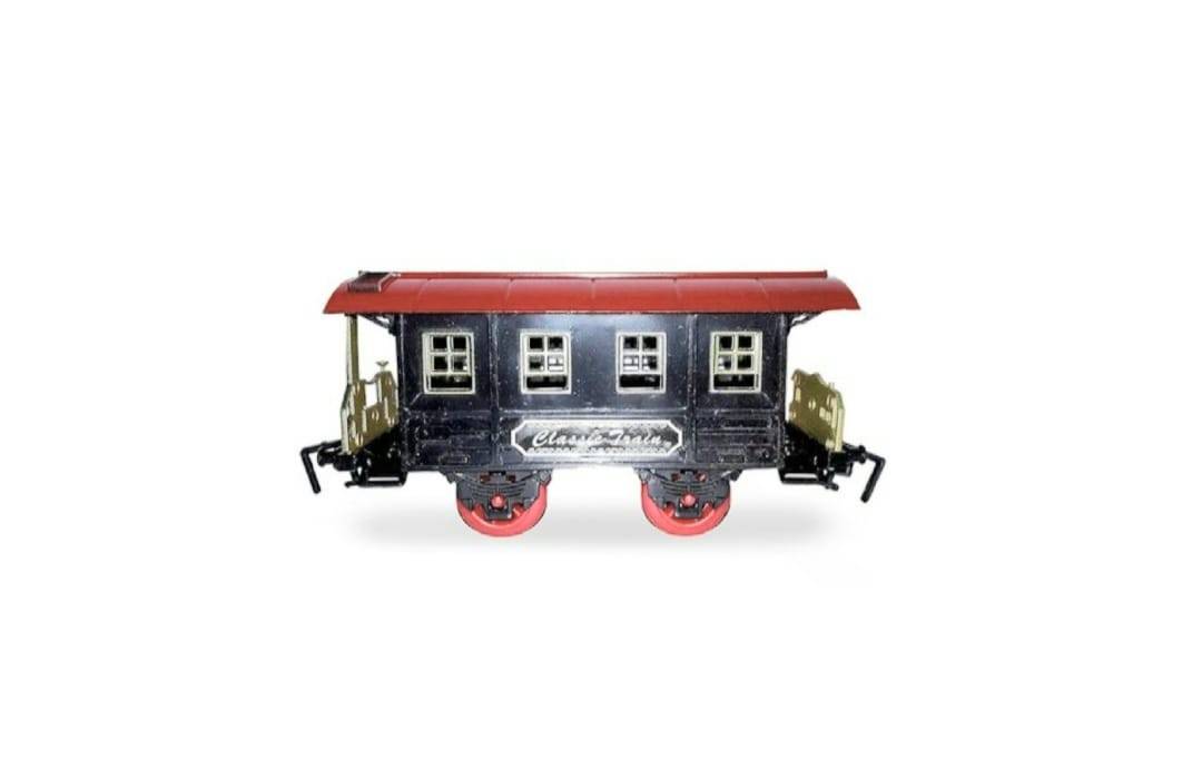Tren cu sina, Classic, cu sunete si lumini, scoate fum, multicolor