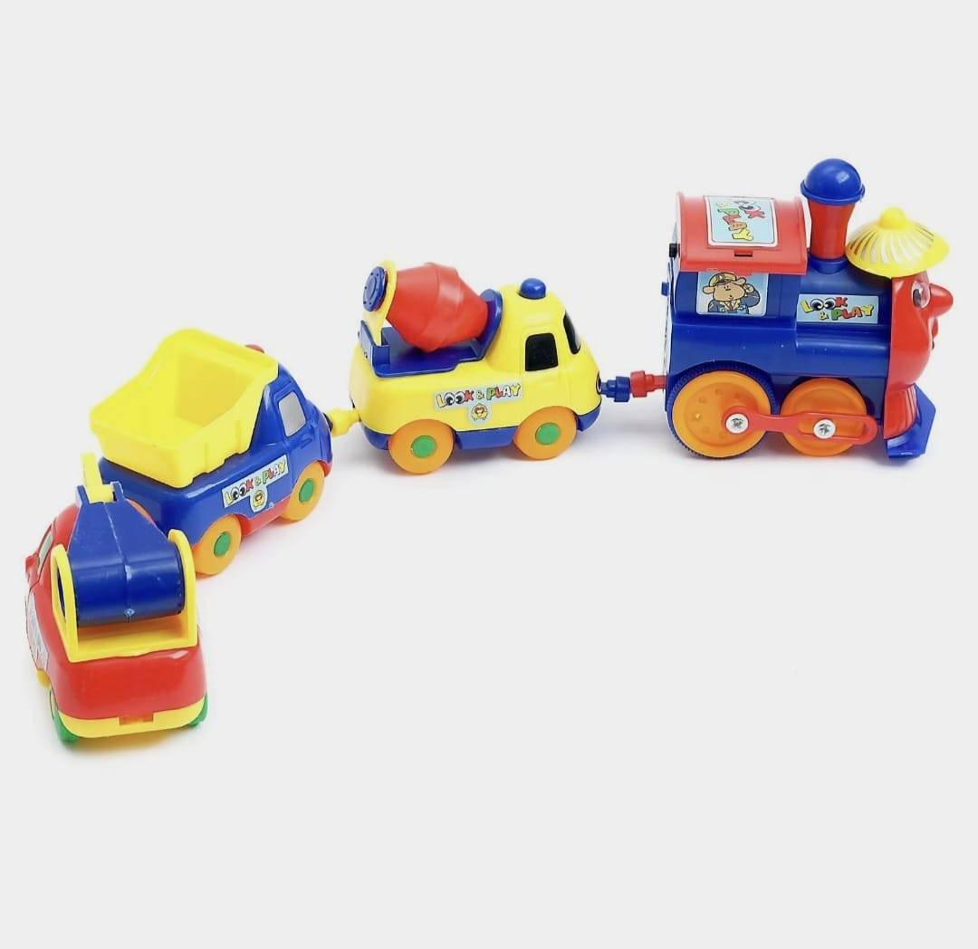 Trenulet magnetic, MASHASHOP, multicolor, 31 cm