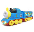 Trenulet tip Thomas cu vagoane, sunete si lumini, multicolor, 19 cm
