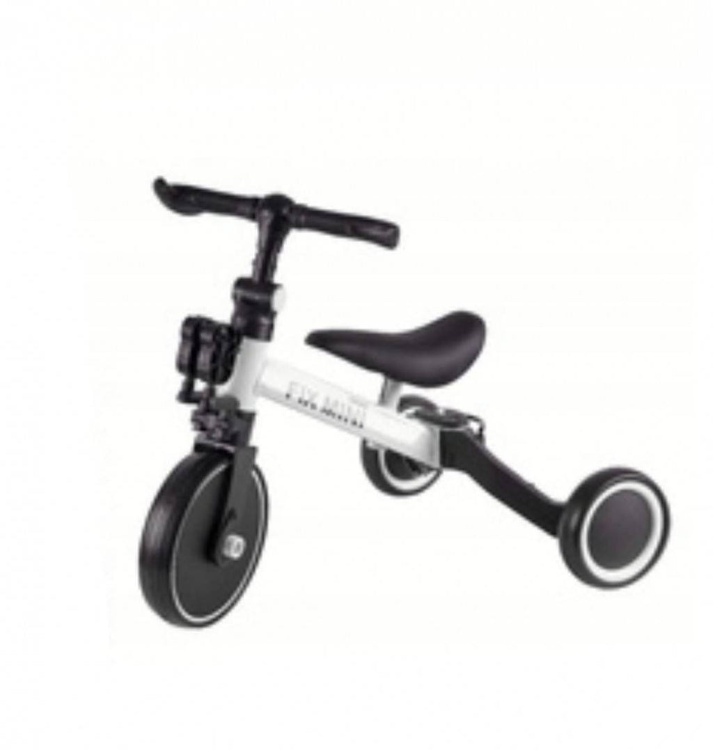 Tricicleta 3 in 1, bicicleta, Creative World Toys, cu si fara pedale si tricicleta, alb