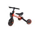 Tricicleta 3 in 1, bicicleta, Creative World Toys, cu si fara pedale si tricicleta, rosu