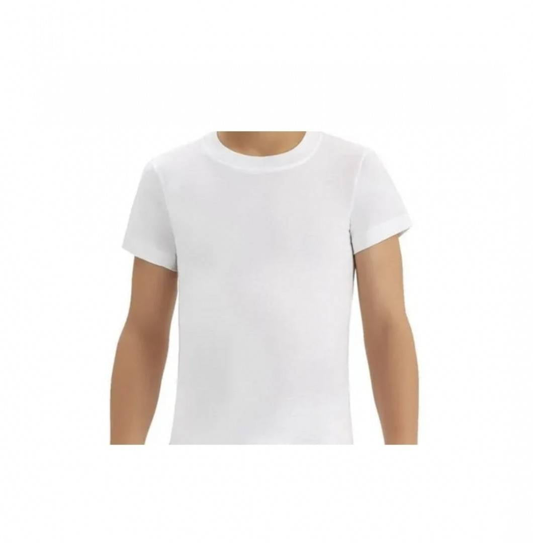 Tricou simplu pentru copii, scoala, sport, bumbac 100%, alb, marimea 7 ani - 12 ani