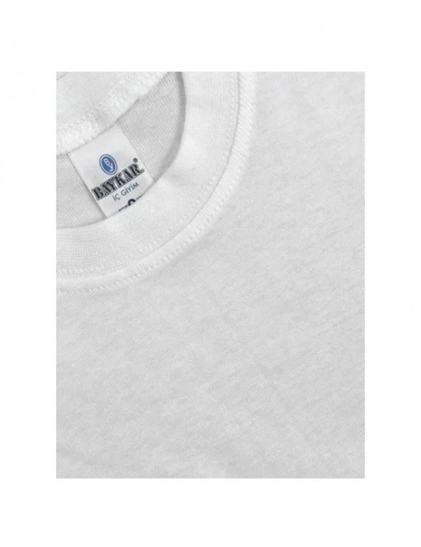Tricou simplu pentru copii, scoala, sport, bumbac 100%, alb, marimea 7 ani - 12 ani