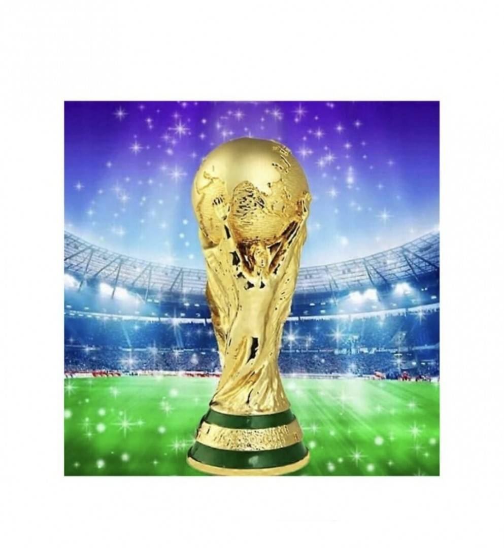 Trofeu Cupa Mondială fin sculptat, strălucitor, durabil, ABS, simulare înaltă, replică a Cupei Mondiale, auriu, 20 cm