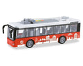 Troleibuz cu lumini si sunete, scara 1:16, rosu, 26 cm
