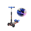 Trotineta copii, Scooter Speed Action, cu aburi, lumini, sunete, albastru/multicolor, 3 ani+
