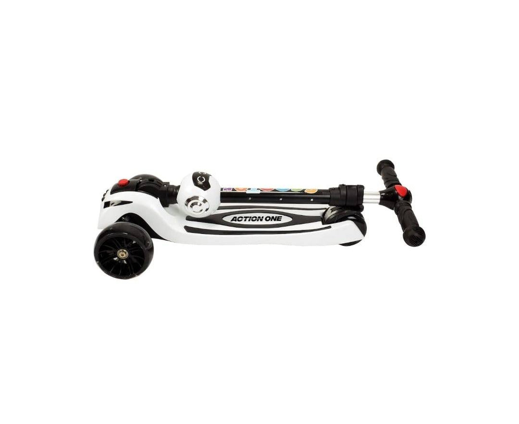 Trotineta, model Robot, pliabila cu 3 roti cu lumini si muzica, 3 ani+