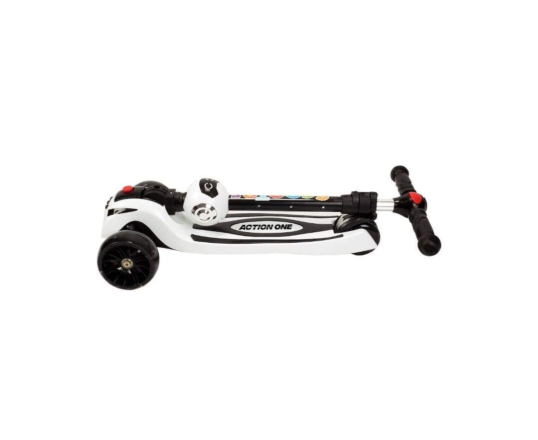Trotineta, model Robot, pliabila cu 3 roti cu lumini si muzica, 3 ani+
