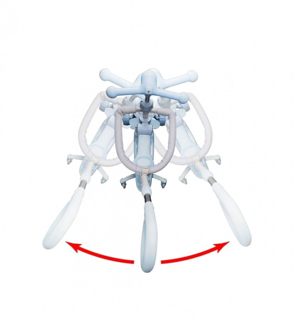 Trotineta pentru copii, 7 in 1 cu scaun, protectii laterale, maner de impins, limina frontala, roti luminoase si ghidon regla