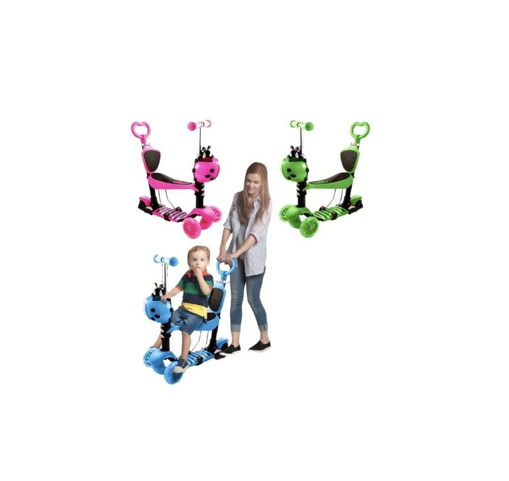 Trotineta pentru copii, Buburuza, evolutiva, 3 in 1