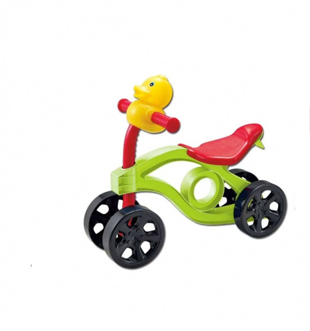 Trotineta Pentru copii, fara pedale, 4 roti, greutate 25 kg, multicolor, 2 ani+