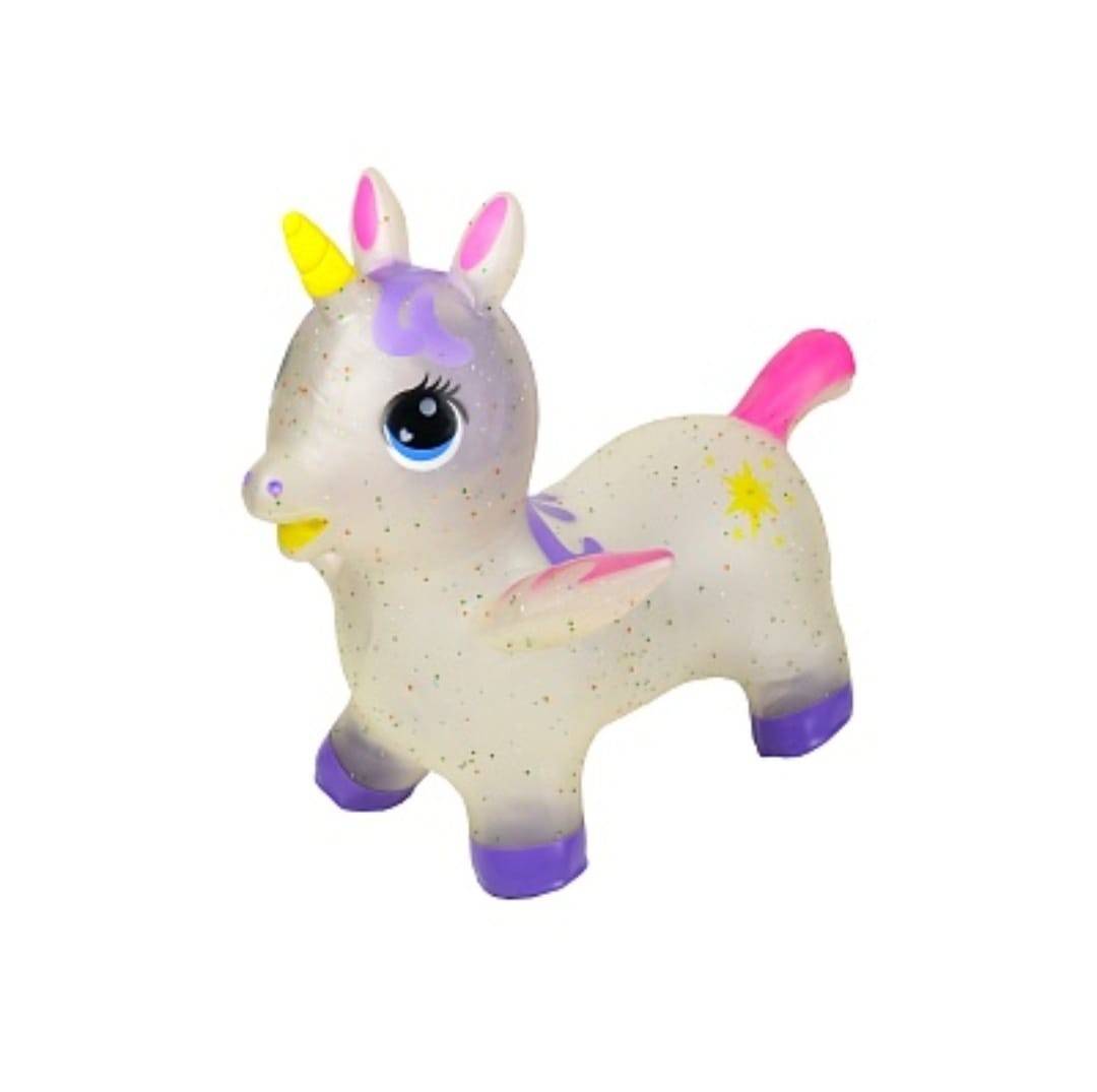 Unicorn gonflabil cu sunete si lumini, multicolor, 65 cm