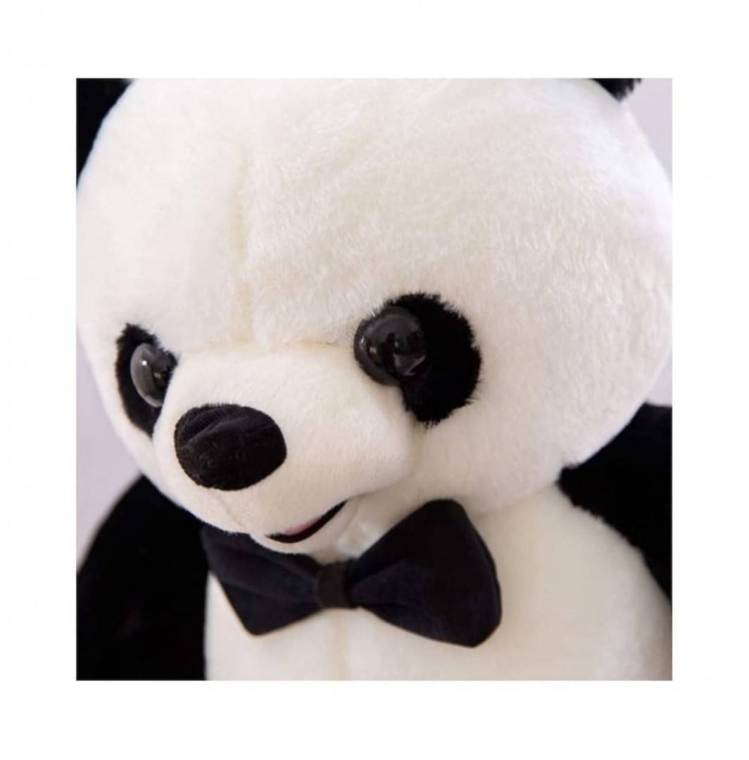 Urs Panda de plus, alb/negru, 80 cm