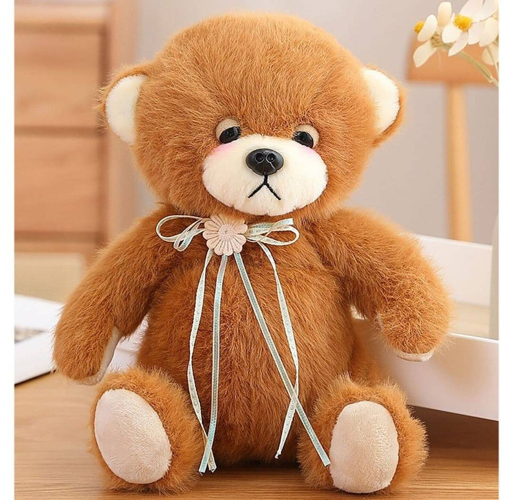 Ursulet de plus, maro inchis, 25 cm