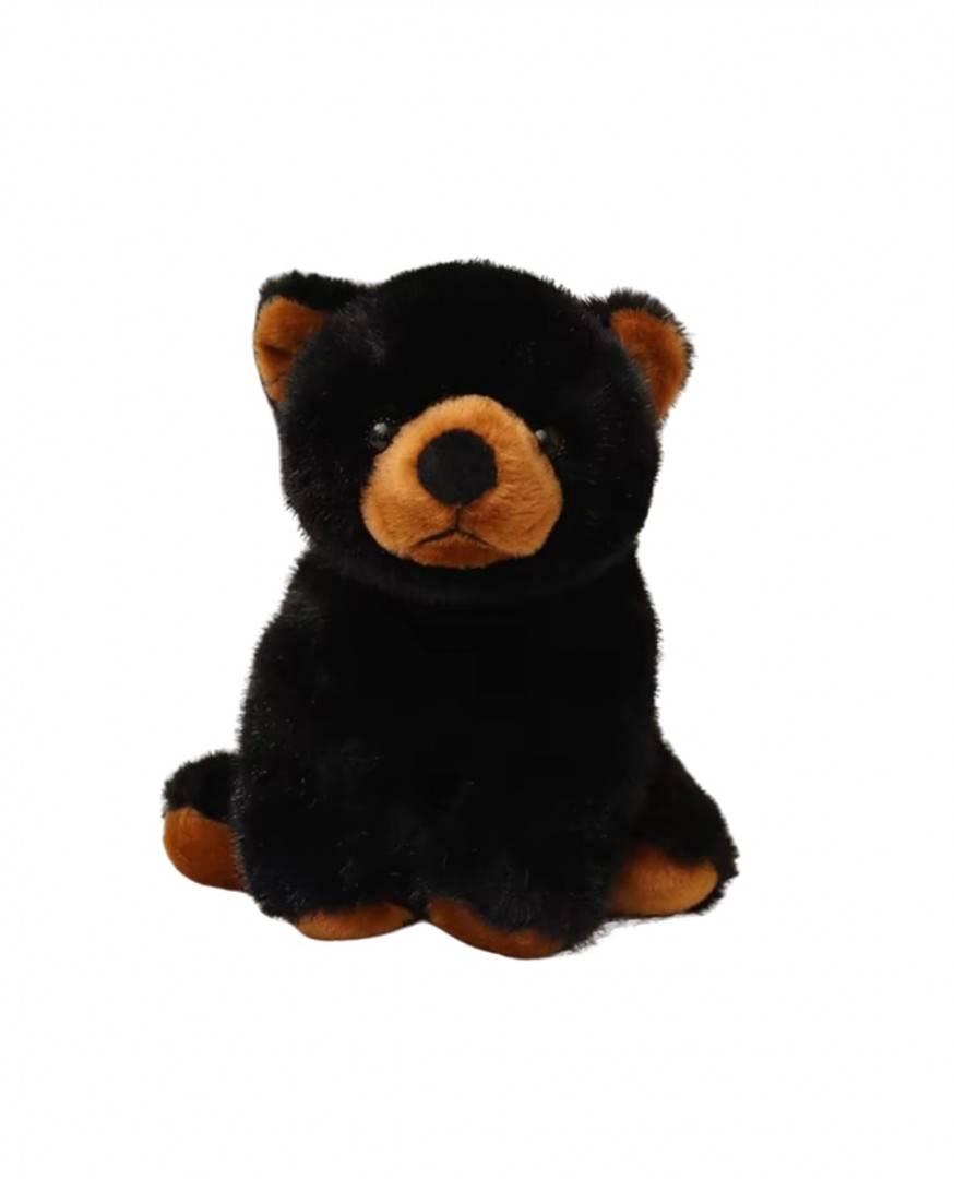 Ursulet de plus, realist, MASHASHOP, negru/maro, 25 cm
