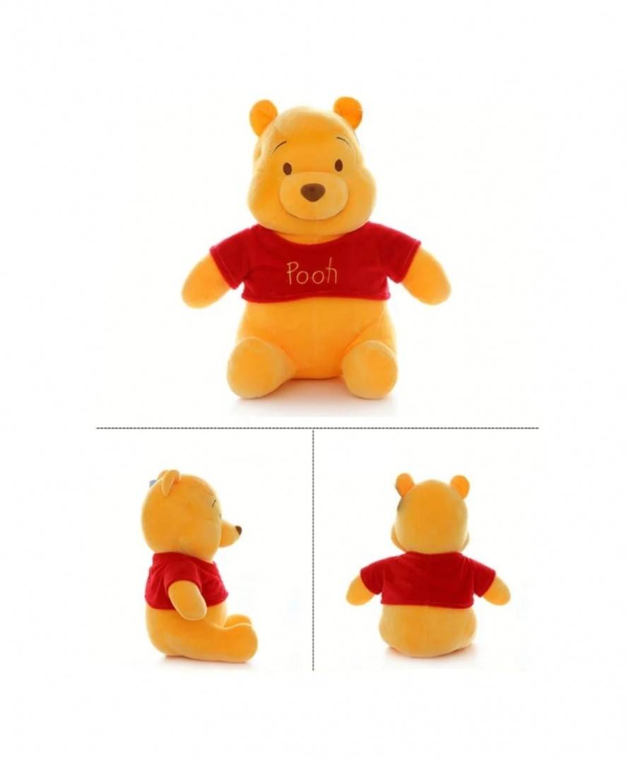 Ursulet de plus, tip Winnie the Pooh, multicolor, 35 cm