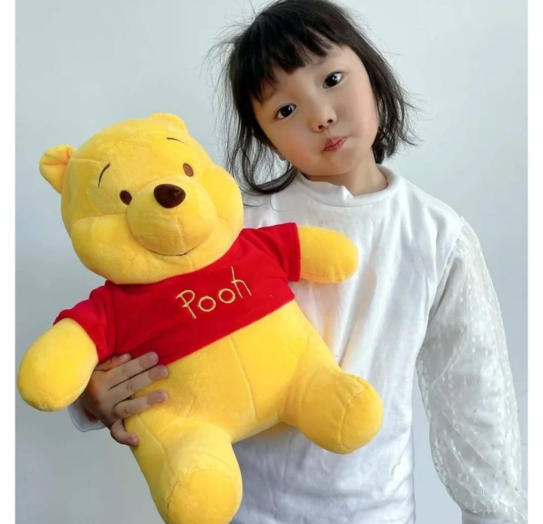 Ursulet de plus, tip Winnie the Pooh, multicolor, 35 cm