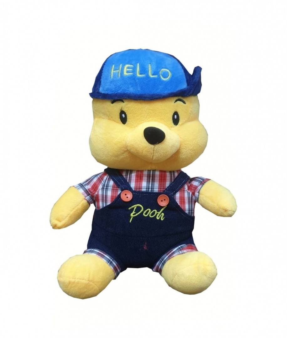 Ursulet de plus, tip Winnie the Pooh, multicolor, 45 cm
