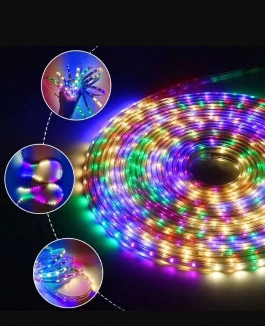 Furtun Luminos Led, lumina multicolor, 8 jocuri de umini , 5 metri