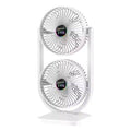 Ventilator dublu cu incarcare usb si baterie de  3000 mah