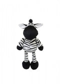 Zebra de plus, alb/negru, 33 cm