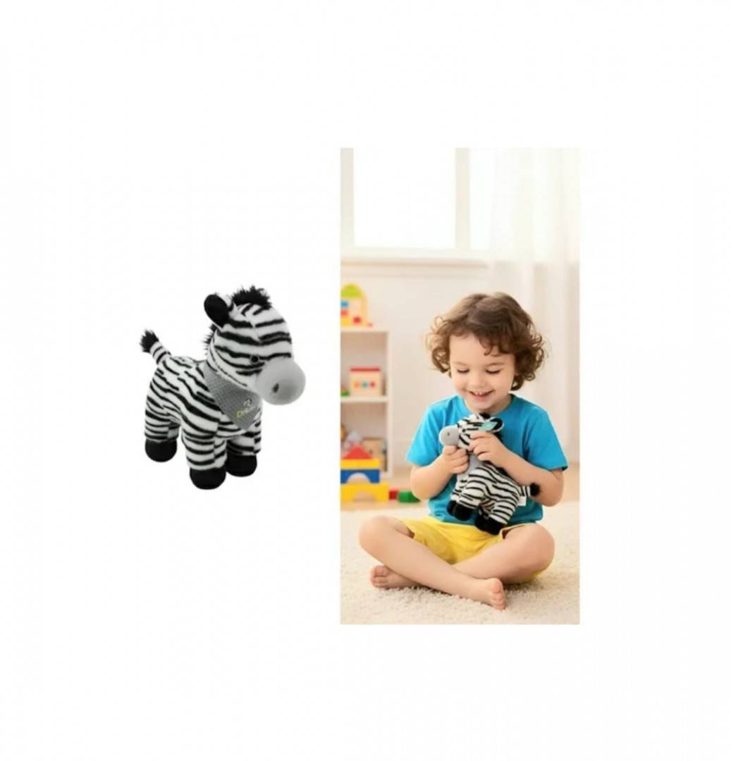Zebra de plus, multicolor, 45 cm x 38 cm